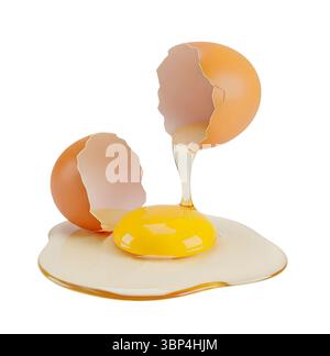 Rendering 3D minimalista in un rendering morbido e fluido Foto Stock