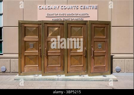 Calgary, Alberta - 29 giugno 2025: Esterno del Calgary Curts Centre nel centro di Calgary, Alberta. Foto Stock