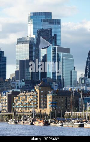La City of London grattacieli, il quartiere degli affari Square Mile a Londra, Inghilterra, Regno Unito Foto Stock