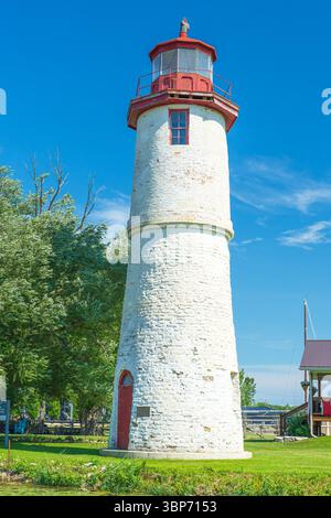 Eretto nel 1836, il faro del Tamigi si trova alla foce del Tamigi, dove sfocia nel lago St Clair. Foto Stock