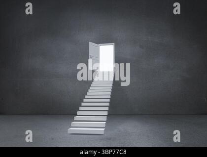 Aprire lo sportello sulla parte superiore delle fasi Foto Stock