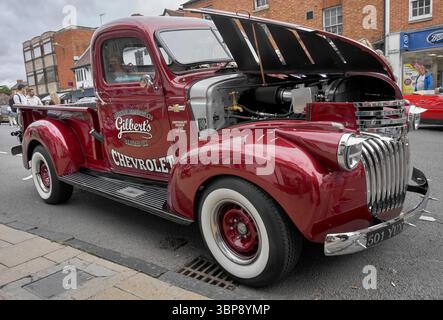 Chevrolet Pickup 1942, classico camion americano in condizioni incontaminate completamente restaurate da Gilberts Inghilterra Regno Unito Foto Stock