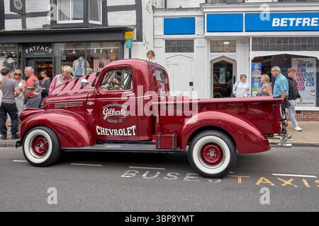 Chevrolet Pickup 1942, classico camion americano in condizioni incontaminate completamente restaurate da Gilberts Inghilterra Regno Unito Foto Stock