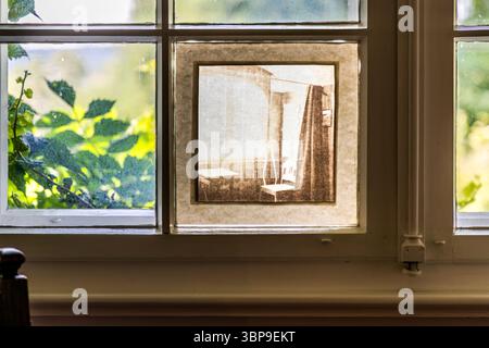 Tracce della fotografa mia Hesse nella sua casa. Hermann-Hesse-Weg, Gaienhofen, Baden-Württemberg, Germania Foto Stock