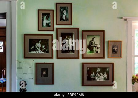 Tracce della fotografa mia Hesse nella sua casa. Hermann-Hesse-Weg, Gaienhofen, Baden-Württemberg, Germania Foto Stock