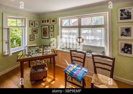 Tracce della fotografa mia Hesse nella sua casa. Hermann-Hesse-Weg, Gaienhofen, Baden-Württemberg, Germania Foto Stock