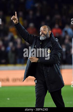 Nuno Espirito Santo è il capo allenatore/manager del Wolverhampton Wanderers Foto Stock