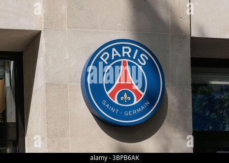 Logo del Paris Saint-German Football Club, pari, 2025. Foto Stock