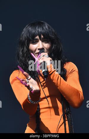 LONDRA, INGHILTERRA - 04 GIUGNO: Loreen si esibisce a «Mighty Hoopla», Brockwell Park il 4 giugno 2023 a Londra, Inghilterra. CAP/Mar ©Mar/Capital Pictures Foto Stock