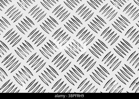 Sullo sfondo di un metallo con ripetitivo patten Foto Stock
