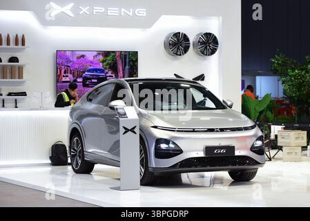 Melbourne, Victoria, Australia. 26 giugno 2025. XPENG G6 è presente al Melbourne EV Show condotto da FutureDrive AutoShows. (Credit Image: © Alexander Bogatyrev/SOPA Images via ZUMA Press Wire) SOLO PER USO EDITORIALE! Non per USO commerciale! Foto Stock