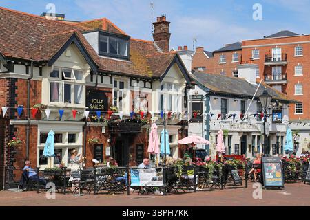 Jolly Sailor e Lord Nelson, The Quay, Poole, Dorset, Inghilterra, gran Bretagna, Regno Unito, Regno Unito, Europa Foto Stock