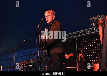 BRIGHTON, INGHILTERRA - 06 AGOSTO: Patrick Wolf si esibisce a Brighton and Hove Pride, Preston Park il 6 agosto 2023 a Brighton, Inghilterra.CAP/Mar ©Mar/Capital Pictures Foto Stock