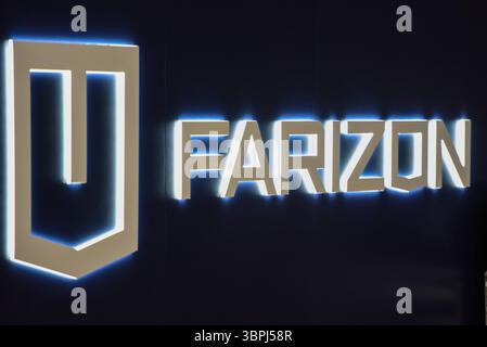 Melbourne, Australia. 26 giugno 2025. Il logo di Farizon è visibile al Melbourne EV Show condotto da FutureDrive AutoShows. Credito: SOPA Images Limited/Alamy Live News Foto Stock