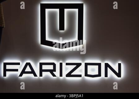 Melbourne, Australia. 26 giugno 2025. Il logo di Farizon è visibile al Melbourne EV Show condotto da FutureDrive AutoShows. Credito: SOPA Images Limited/Alamy Live News Foto Stock