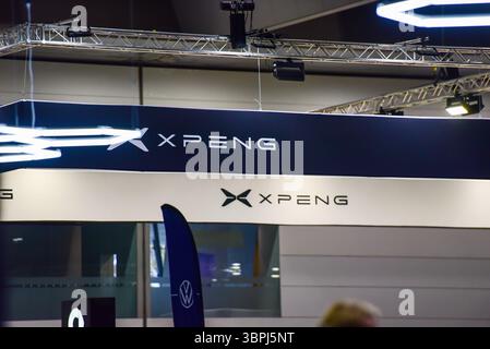 Melbourne, Australia. 26 giugno 2025. Il logo XPENG è stato visto al Melbourne EV Show condotto da FutureDrive AutoShows. (Foto di Alexander Bogatyrev/SOPA Images/Sipa USA) credito: SIPA USA/Alamy Live News Foto Stock