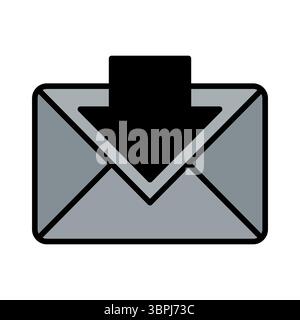 immagine vettoriale dell'icona posta in arrivo Illustrazione Vettoriale