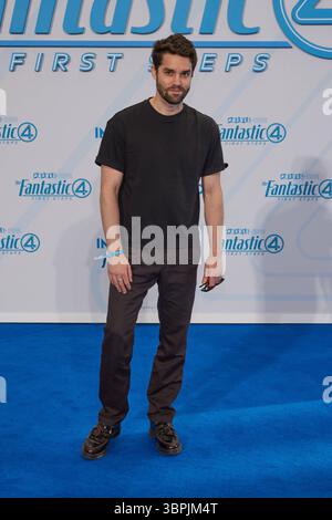 Maximilian Befort - fan-Event THE FANTASTIC FOUR:FIRST STEPS im Center a Berlino, 08.07.2025. Fan-Event - The Fantastic Four *** Maximilian Befort fan Event I FANTASTICI QUATTRO PRIMI PASSI al Centro di Berlino l'08 07 2025 fan Event The Fantastic Four Foto Stock