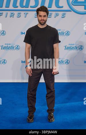 Maximilian Befort - fan-Event THE FANTASTIC FOUR:FIRST STEPS im Center a Berlino, 08.07.2025. Fan-Event - The Fantastic Four *** Maximilian Befort fan Event I FANTASTICI QUATTRO PRIMI PASSI al Centro di Berlino l'08 07 2025 fan Event The Fantastic Four Foto Stock