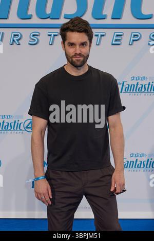 Maximilian Befort - fan-Event THE FANTASTIC FOUR:FIRST STEPS im Center a Berlino, 08.07.2025. Fan-Event - The Fantastic Four *** Maximilian Befort fan Event I FANTASTICI QUATTRO PRIMI PASSI al Centro di Berlino l'08 07 2025 fan Event The Fantastic Four Foto Stock