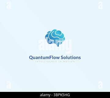 Concetto del logo per l'intelligenza artificiale – icona del cervello simbolo tecnologico per l'azienda innovativa Illustrazione Vettoriale