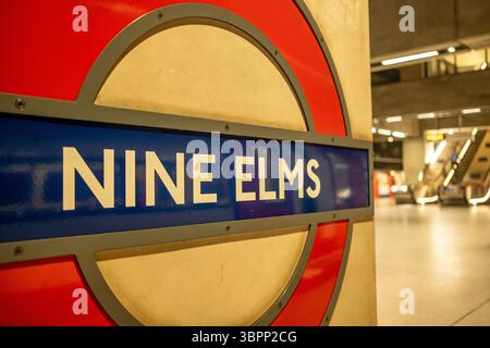 LONDRA - 7 LUGLIO 2025: Stazione di Nine Elms nel sud-ovest di Londra, parte dell'estensione della Northern Line Foto Stock
