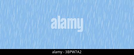 Pioggia intensa senza cuciture. Colore blu con struttura a pioggia battente. Gocce ripetute di fondo in caduta d'acqua. Carta da parati per precipitazioni di nevischio, grandine o neve. Sfondo diagonale verso il basso. Vettore Illustrazione Vettoriale