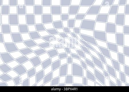 Sfondo vettoriale Groovy a scacchi Illustrazione Vettoriale