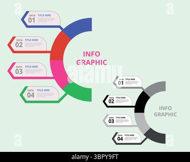 grafica vettoriale infograhfica Illustrazione Vettoriale