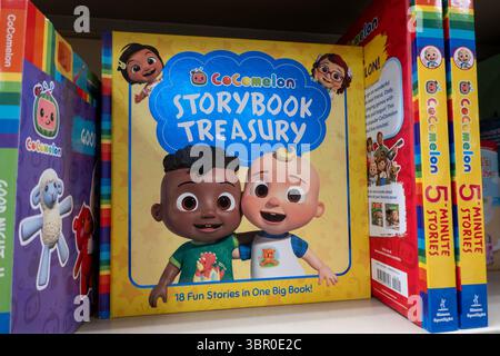 Barnes & Noble Booksellers sulla Fifth Avenue a New York City ha una vasta selezione di libri, riviste, musica e giochi. STATI UNITI 2025 Foto Stock