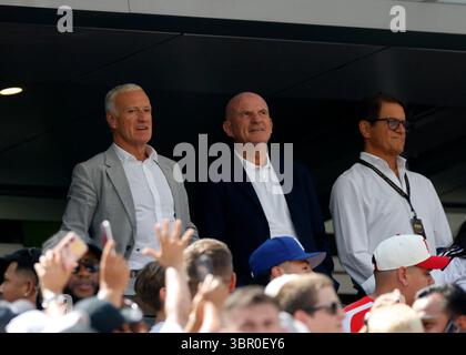 New Jersey, Stati Uniti. 9 luglio 2025. Didier Deschamps allenatore della Francia durante la semifinale della Coppa del mondo per club FIFA Paris Saint Germain vs Real Madrid allo stadio Metlife, New Jersey. Il credito per immagini dovrebbe essere: David Klein/Sportimage Credit: Sportimage Ltd/Alamy Live News Foto Stock