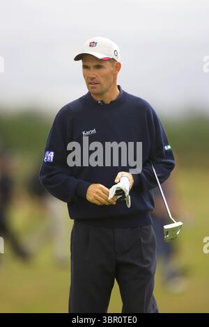 040714 Royal Troon GC, Scozia. Picture Mark Newcombe, The Open Championship 2004 Padraig Harrington il 2004 Open Championship si è tenuto dal 15 al 18 luglio 2004 al Royal Troon Golf Club in Scozia. Foto Stock