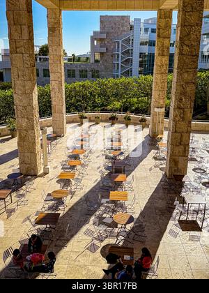 Pomeriggio al Getty Center di Los Angeles. Foto Stock