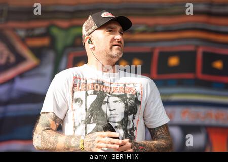 New Found Glory si esibisce dal vivo al Slam Dunk festival uk, 25 maggio 2025 Foto Stock