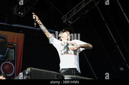 New Found Glory si esibisce dal vivo al Slam Dunk festival uk, 25 maggio 2025 Foto Stock