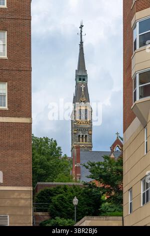 Georgetown, Washington, DC, USA - giugno 26, 2025 Healy Hall, un edificio storico, nel campus della Georgetown University Foto Stock