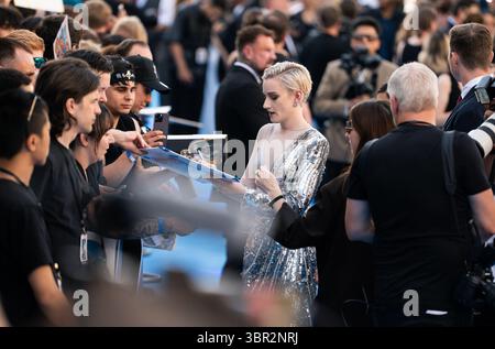 Londra, Regno Unito. 10 luglio 2025. Julia Garner partecipa all'evento di lancio "The Fantastic Four: First Steps" nel Regno Unito presso il BFI IMAX Waterloo. Credito: SOPA Images Limited/Alamy Live News Foto Stock