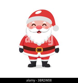 "Felice Babbo Natale con braccia allungate" Illustrazione Vettoriale