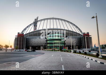 Doha, Qatar - 2 febbraio 2025. 3-2-1 Qatar Olympic and Sports Museum è un museo a Doha. Situato nello Stadio Internazionale di Khalifa. Un internazionale Foto Stock