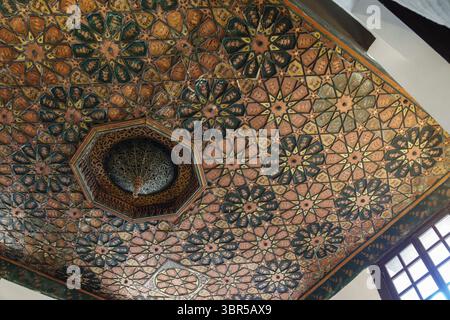 La Casa Amasyali e la Casa Abu Shahin con il suo mulino a Rashid conosciuto come Rosetta, costa settentrionale dell'Egitto. Foto Stock