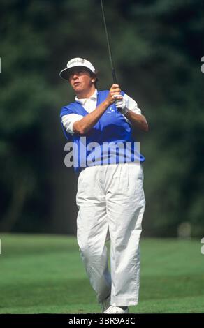 Amy Alcott Women's British Open 1994 il 1994 Women's British Open si è tenuto dal 4 al 7 agosto 1994 al Woburn Golf and Country Club, in particolare sul Duke's Course a Milton Keynes, in Inghilterra. Credito fotografico: Mark Newcombe / www.visionsingolf.com Foto Stock