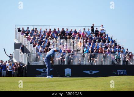 Northern Irelands Rory McIlroy durante il secondo giorno dello Scottish Open 2025 al Renaissance Club, North Berwick. Data foto: Venerdì 11 luglio 2025. Foto Stock
