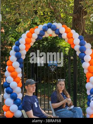 Open Day per i potenziali studenti del Lucy Cavendish College, Università di Cambridge, Inghilterra, 10 luglio 2025. Foto Stock