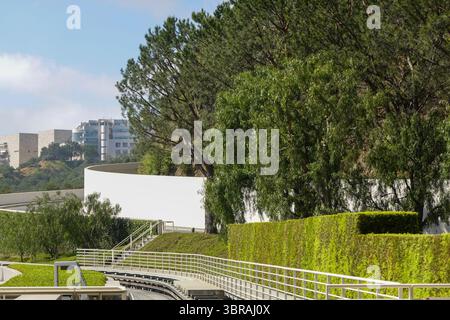 Percorso di avvicinamento al Getty Center Foto Stock