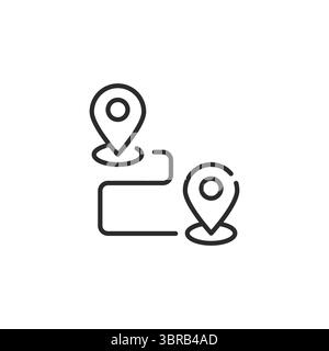 Icona percorso Illustrazione Vettoriale