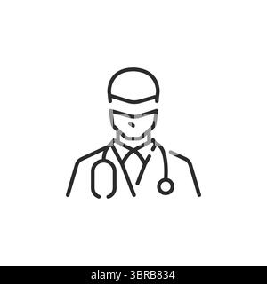 Icona AI Doctor Illustrazione Vettoriale