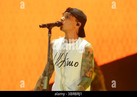 Roma, Italia. 10 luglio 2025. Ultimo live allo Stadio Olimpico di Roma per il suo tour "Stadi aperti 2025". (Foto di Paolo Pizzi/Pacific Press) credito: Pacific Press Media Production Corp./Alamy Live News Foto Stock