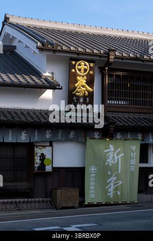 Nakamura Tokichi Honten (negozio principale), il negozio giapponese di tè verde a Uji, Kyoto, famoso per il matcha, lo shincha e il sencha, in Giappone. Foto Stock