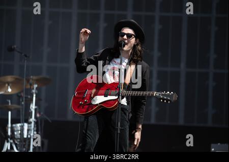 James Bay si esibisce sul Main Stage, TRNSMT 1025 venerdì 11 luglio 2025 Foto Stock