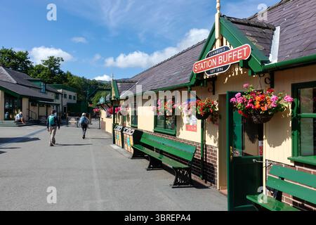 Snowdon Mountain Railway, Llanberis, Gwynedd, Galles del Nord, Regno Unito Foto Stock